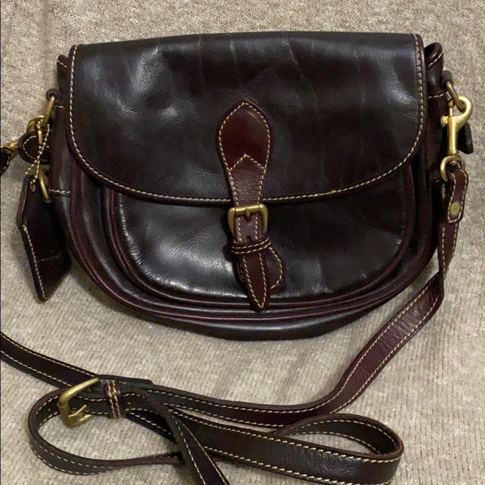 Vintage Holland Sport Leather Saddle Bag